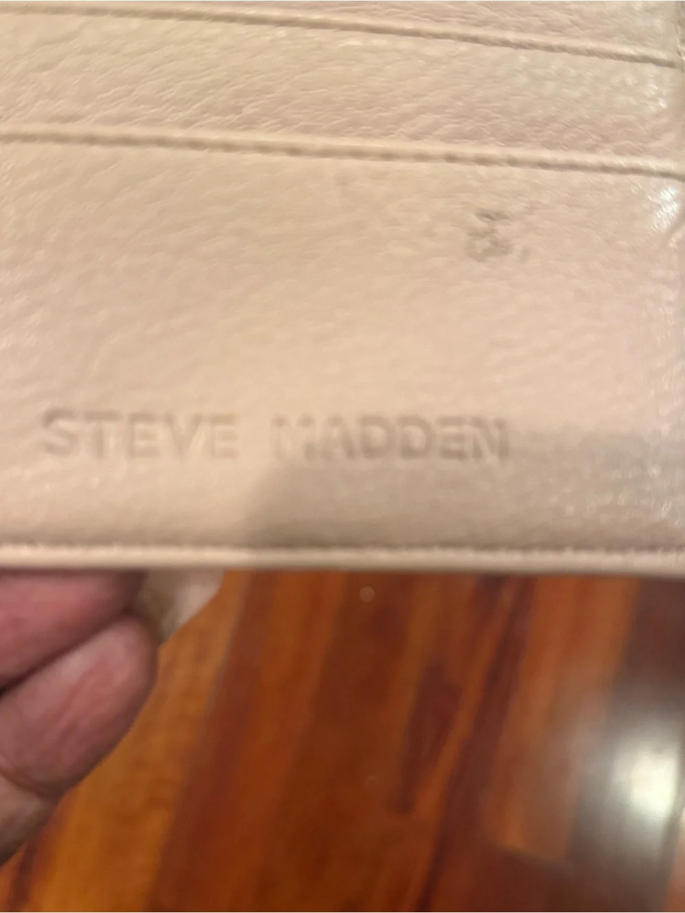 Steve Madden Blush Embossed Faux Leather Backpack with Gold Hardware